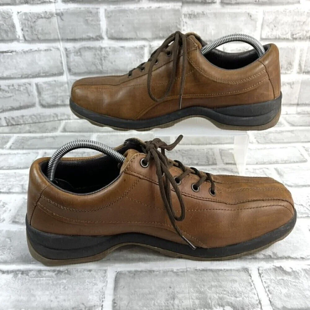 London Underground Adler Men’s 10.5 Brown Leather Lace Up Oxford Shoes Vintage